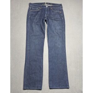 7 For All Mankind Dojo Jeans Womens 28 (30x30) Lowrise Slim Straight Denim USA